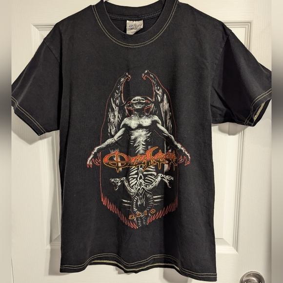 VINTAGE Ozzfest 2010 Ozzy Osbourne Graphic Band Concert Tee - Picture 1 of 7